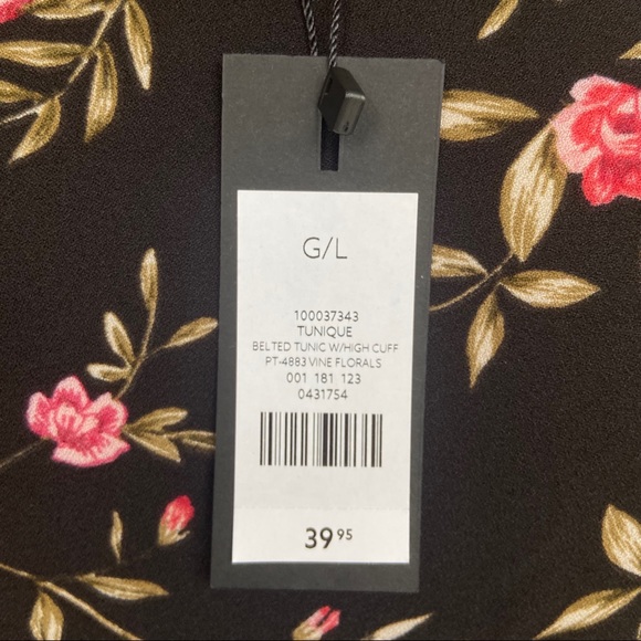 NWT Size L Dynamite Floral Blouse - Picture 5 of 6